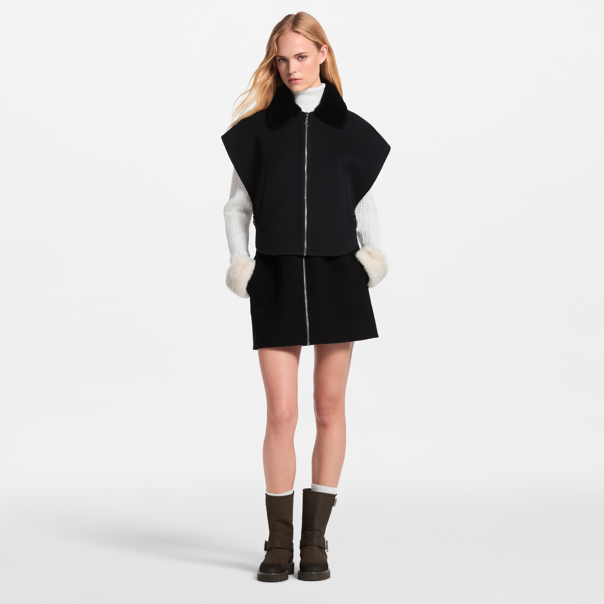 Fur Collar Sleeveless Jacket - Women - Ready-to-Wear | LOUIS VUITTON ®